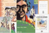Mosaïque des couvertures des livres pour la jeunesse de Séverin Cécile Abega