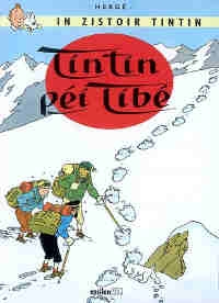 Couverture. Tintin sur les traces du Yéti.