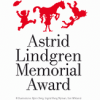 Logo de l'Astrid Lindgren Memorial Award Logo qui représente des enfants qui jouent
