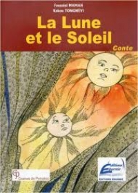 entre deux rideaux entrouverts, la lune regarde le soleil