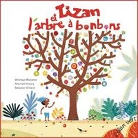 Le jeune héros populaire Tizan contemple avec envie l'arbre à bonbons. 