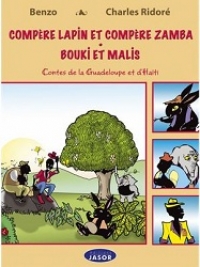 Illustrations représentant Compères Lapins et Zamba, ainsi que Bouki et Malis