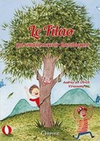 Au centre de la couverture le Filao et tous les enfants qui jouent autour.