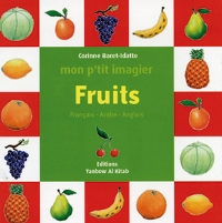Le titre est entouré de carrés représentant des fruits