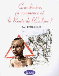 Au premier plan, la tête d'un homme devant un triangle rouge. Derrière, des personnages attachés par des cordes.