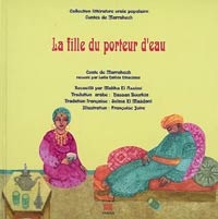 Dans un décor oriental, une femme, installée en tailleur par terre, discute avec un homme installé sur des coussins.