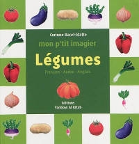 Le titre est entouré de carrés représentant des légumes