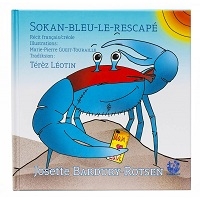 Un crabe bleu sur une plage