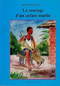 un enfant handicapé en faisant de l'artisanat