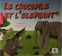 un crocodile s'entretient avec l'éléphant