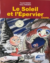 un soleil et un épervier stylisés