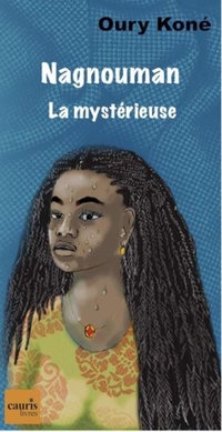 Jeune femme sur fond bleu