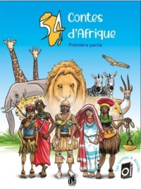 personnages devant des animaux de la savance