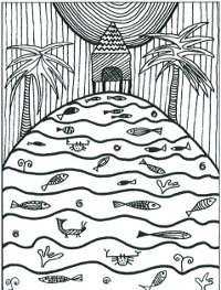 Illustration de Véronique Tadjo extraite de "La Chanson de la vie", CEDA/NEI, 20